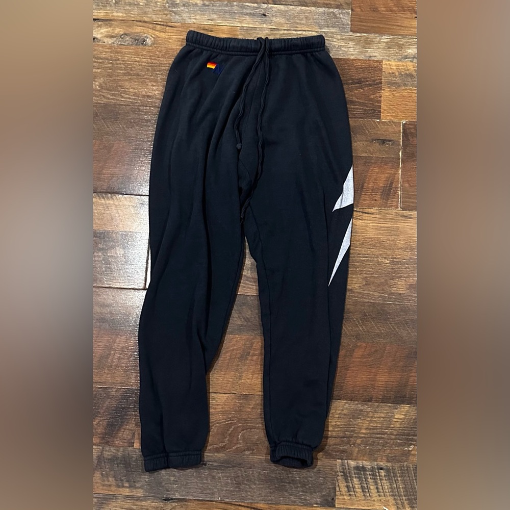 Charcoal aviator nation lighting bolt sweat pants